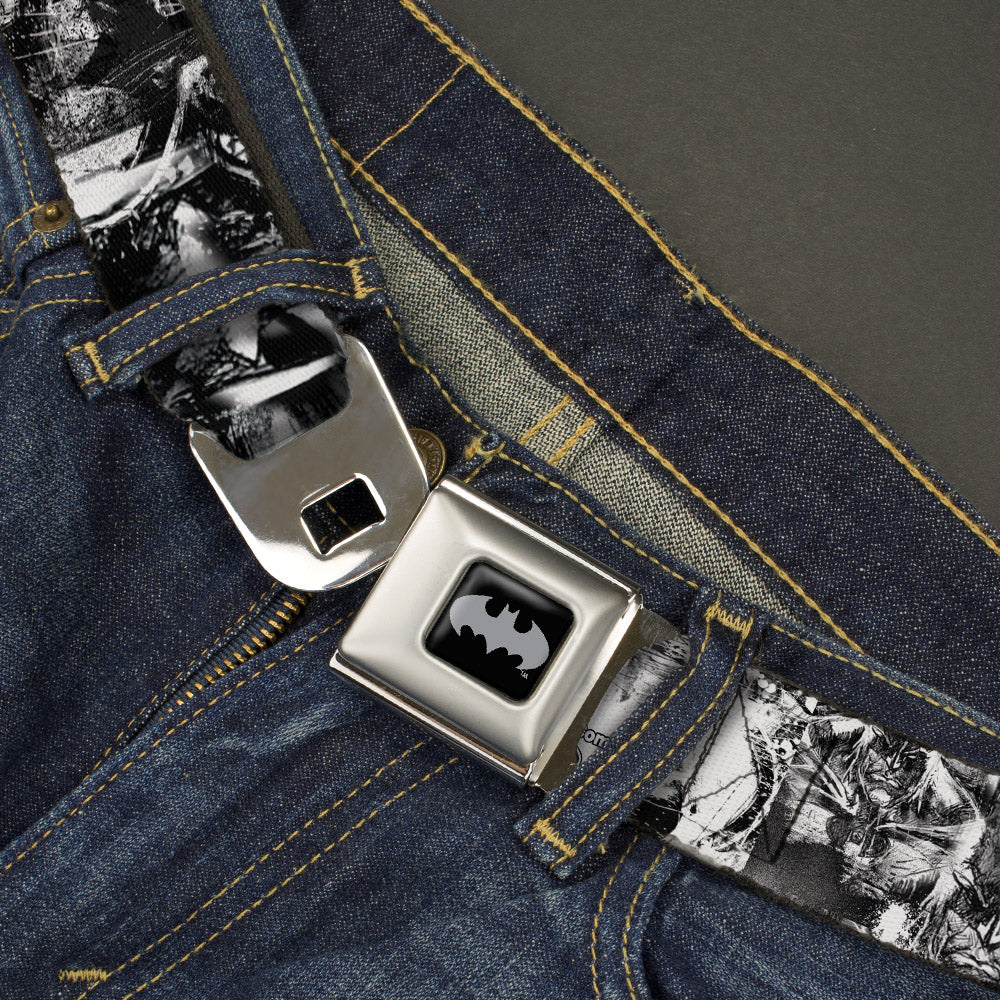 Batman Bat Shield Sketch Seatbelt Belt