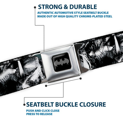 Batman Bat Shield Sketch Seatbelt Belt