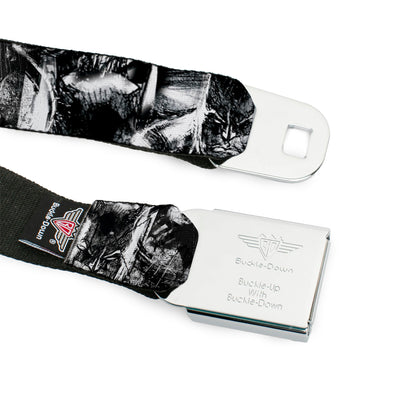 Batman Bat Shield Sketch Seatbelt Belt