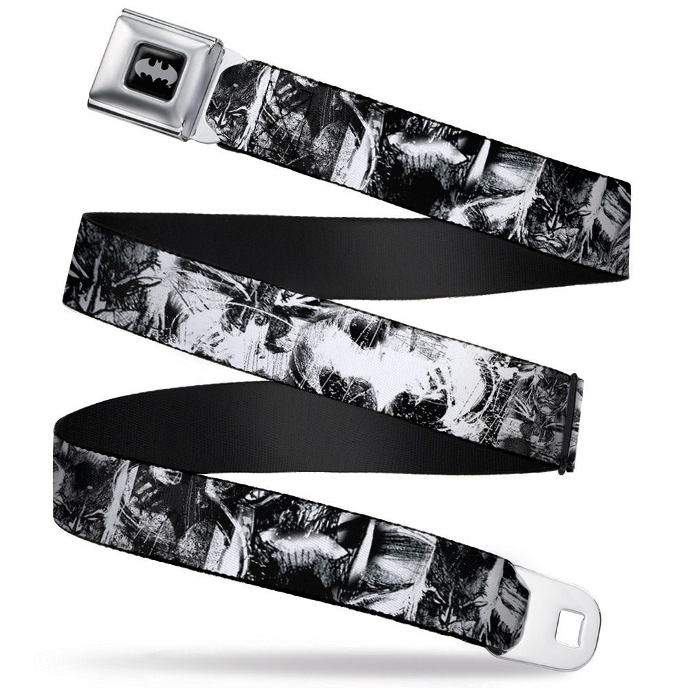 Batman Bat Shield Sketch Seatbelt Belt