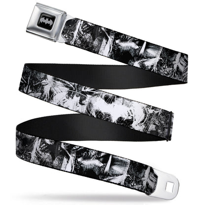 Batman Bat Shield Sketch Seatbelt Belt