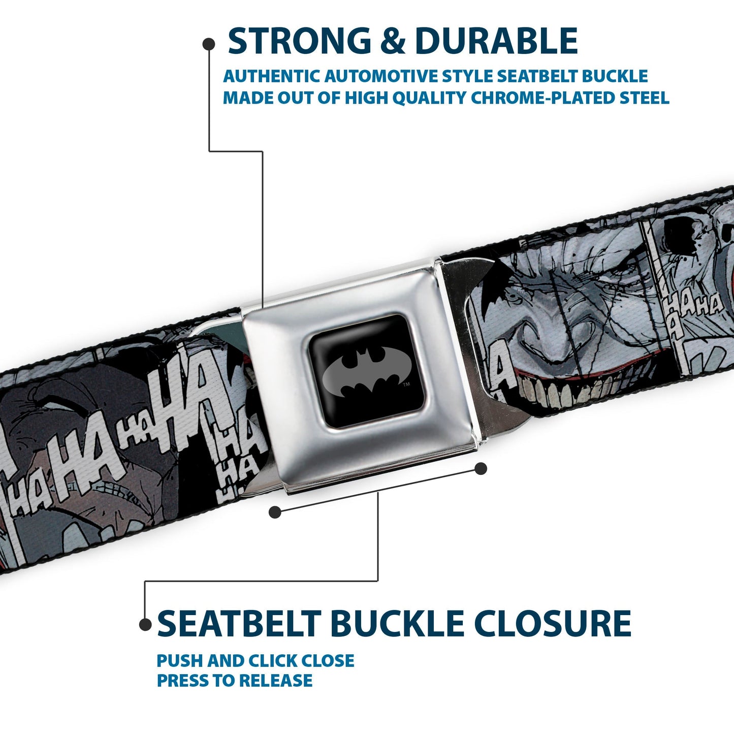 Batman Joker Laughing Seatbelt Belt