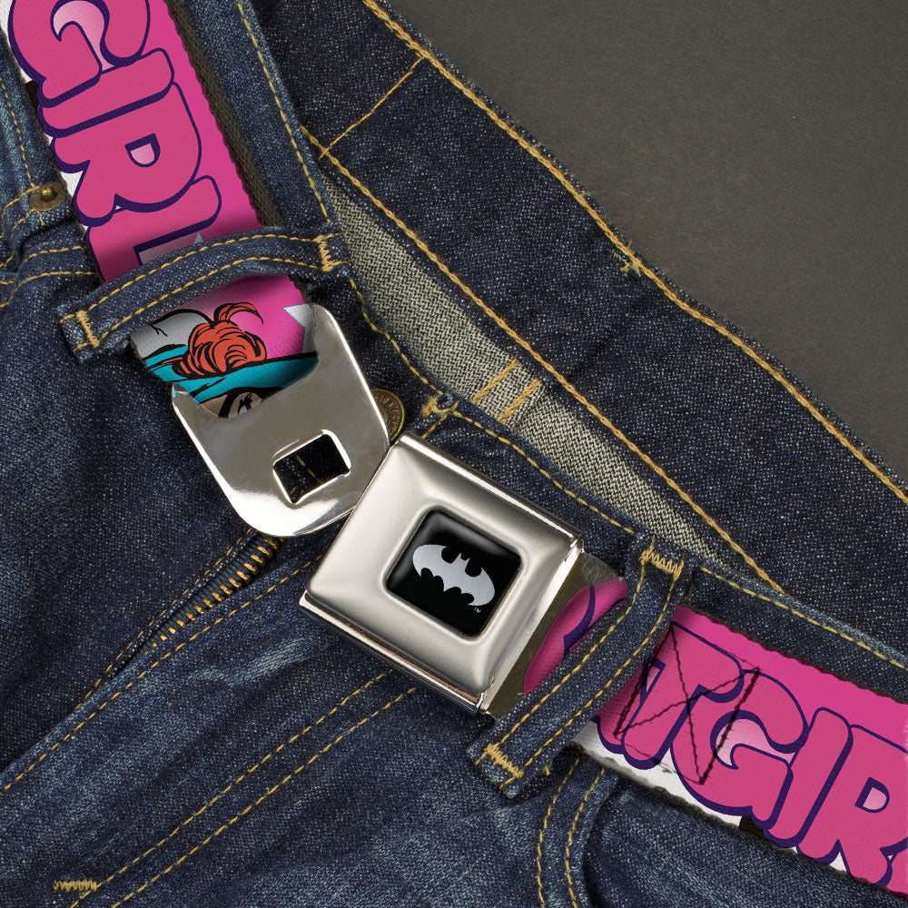 Batman Batgirl Bubble Letters Seatbelt Belt