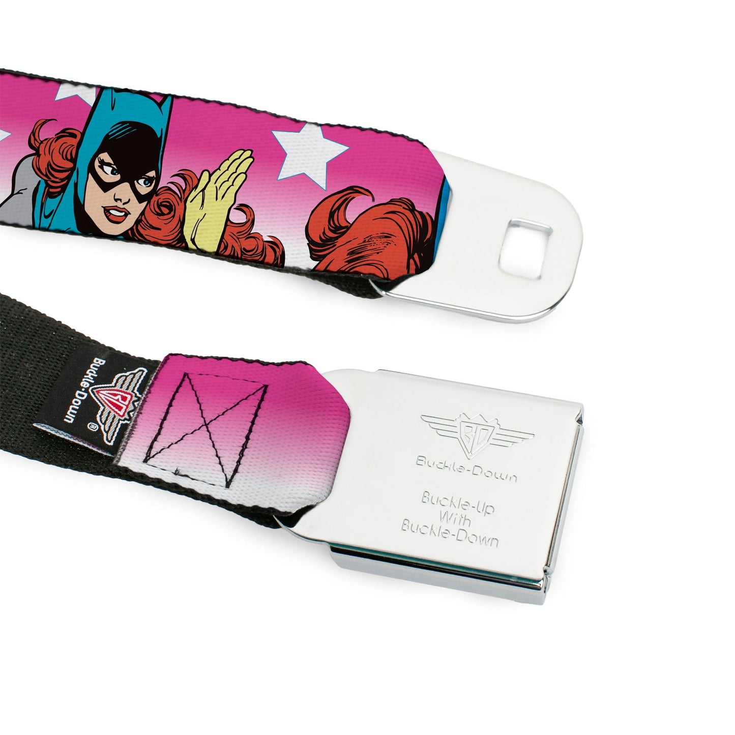 Batman Batgirl Bubble Letters Seatbelt Belt