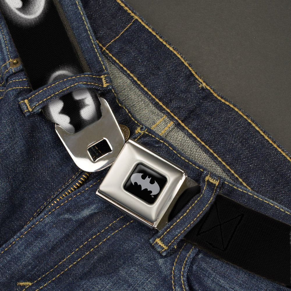 Batman Cloudy Bat Signal Seatbelt Belt