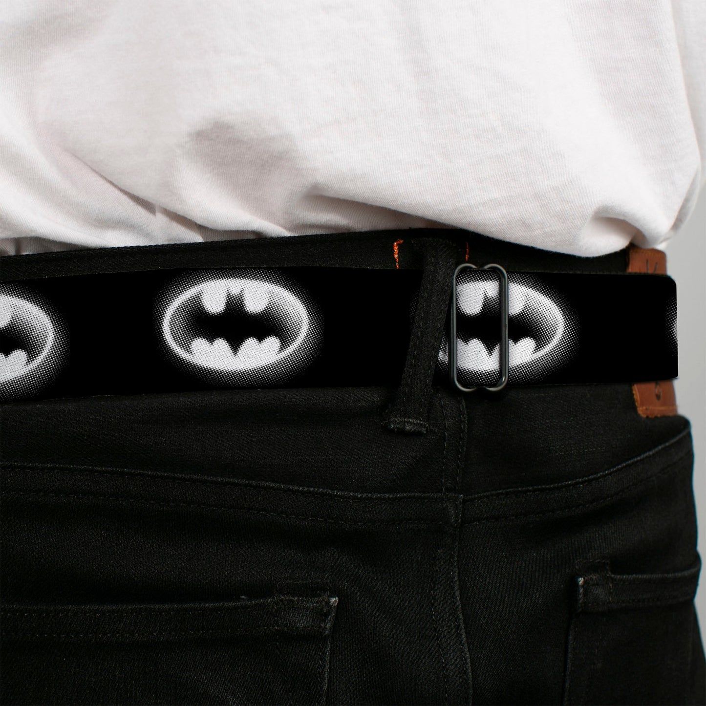 Batman Cloudy Bat Signal Seatbelt Belt