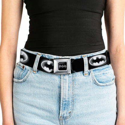 Batman Cloudy Bat Signal Seatbelt Belt