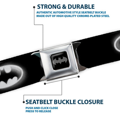 Batman Cloudy Bat Signal Seatbelt Belt