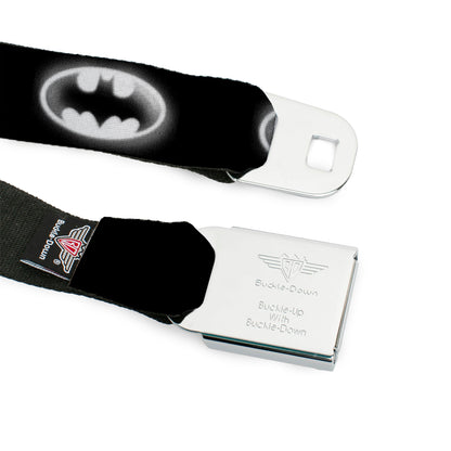 Batman Cloudy Bat Signal Seatbelt Belt