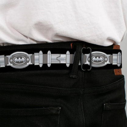 Batman Black Silver Seatbelt Belt