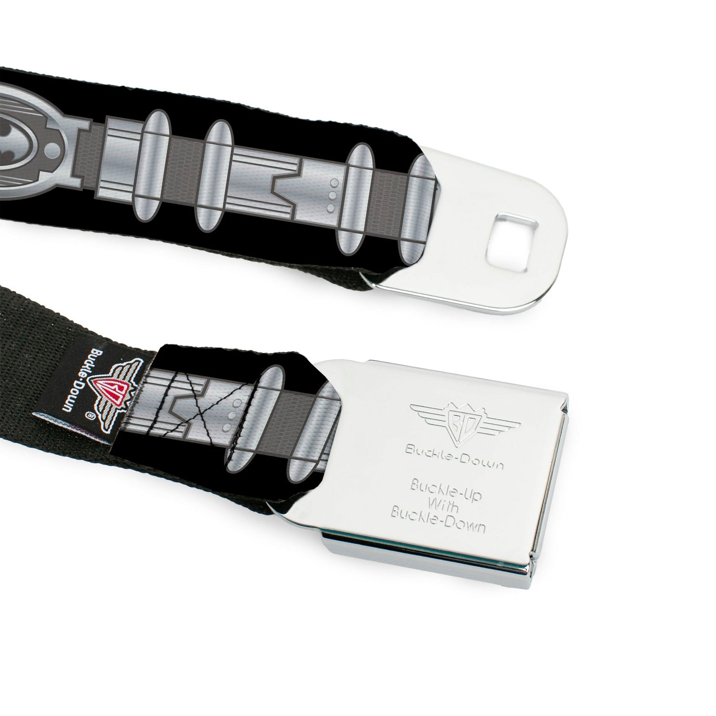 Batman Black Silver Seatbelt Belt
