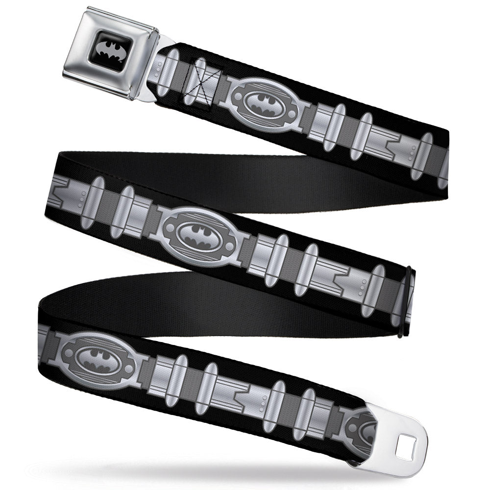 Batman Black Silver Seatbelt Belt
