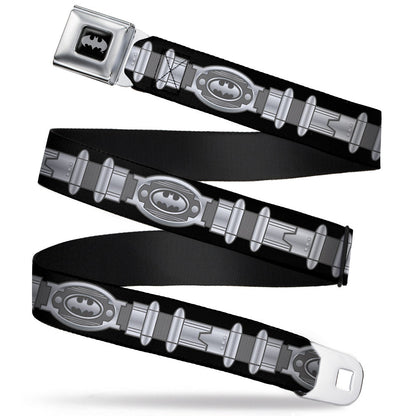 Batman Black Silver Seatbelt Belt