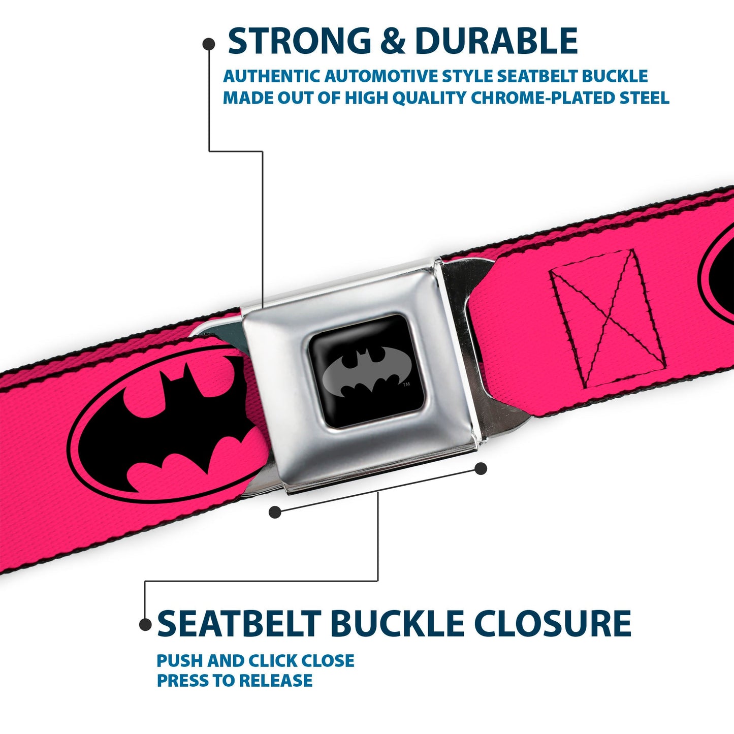 Batman Bat Signal Seatbelt Belt