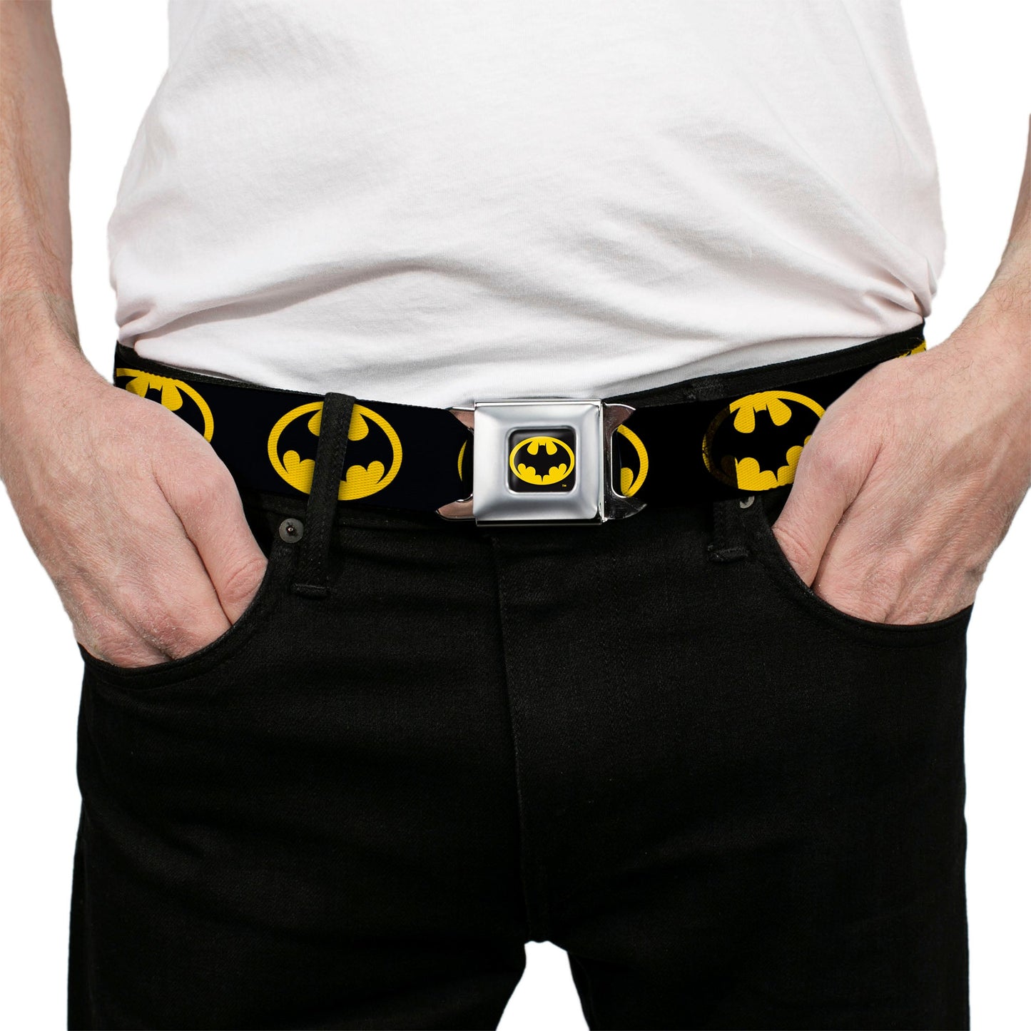 Batman 1989 Logo Full Color  Seatbelt Belt