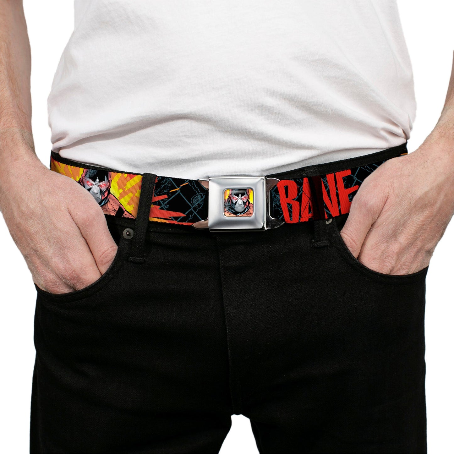 Bane Face Explosion Explosion Bat Signal Seatbelt Belt