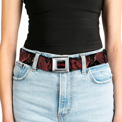 Nightmare On Elm Street Freddy Logo Full Color Seatbelt Belt