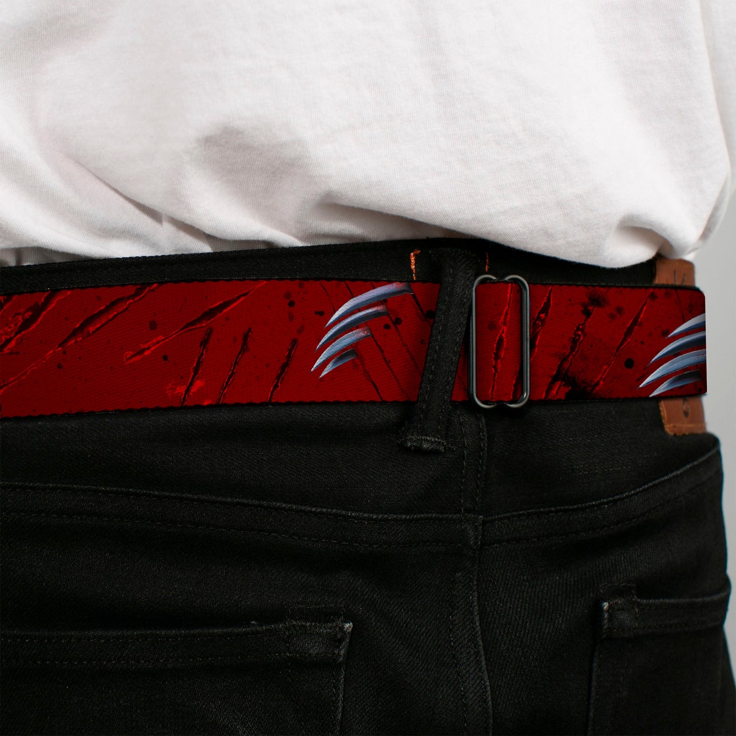 Friday The 13th Freddy Krueger Blade Hand Blood Splatter Seatbelt Belt