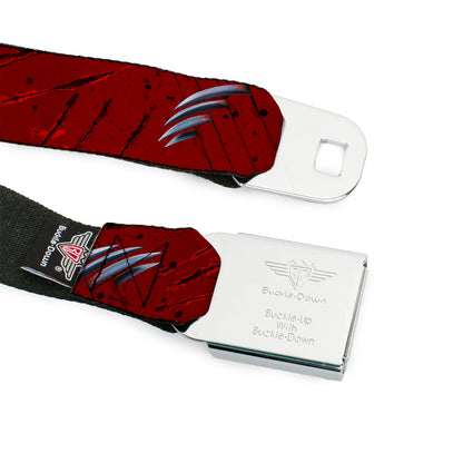 Friday The 13th Freddy Krueger Blade Hand Blood Splatter Seatbelt Belt