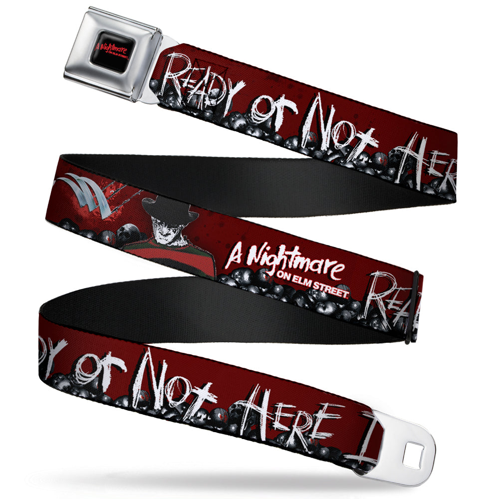 Nightmare On Elm Street Blood Splatter Reds Seatbelt Belt