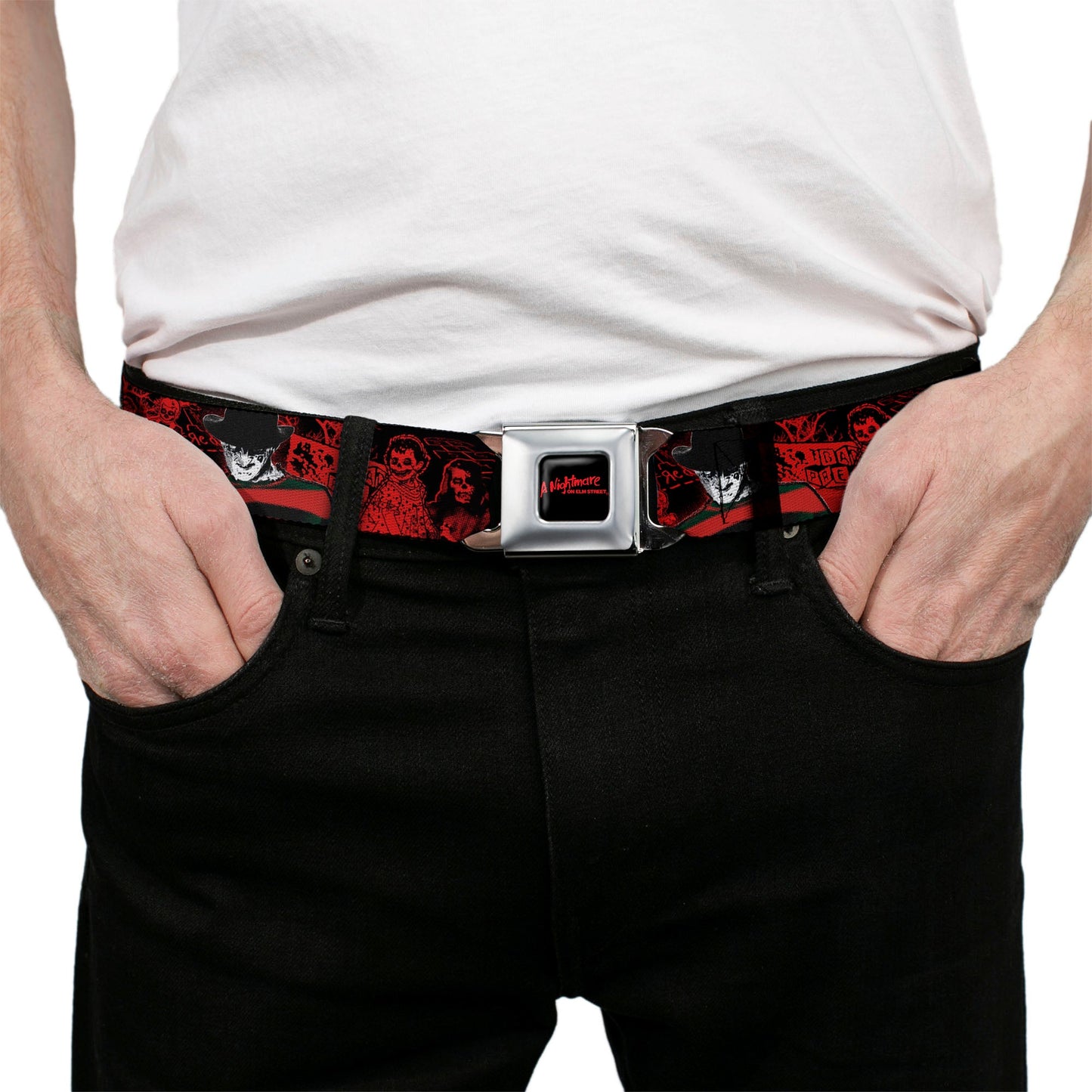 Nightmare On Elm Street Freddy Pose Seatbelt Belt