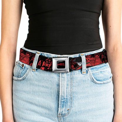 Nightmare On Elm Street Freddy Pose Seatbelt Belt