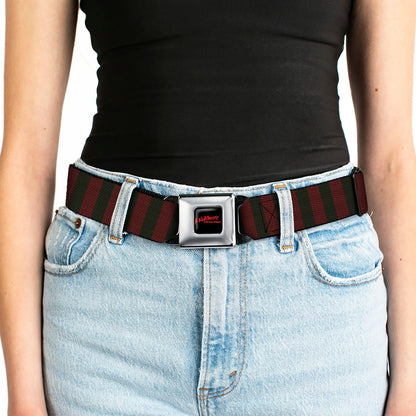 Nightmare on Elm Street Freddy Krueger Sweater Stripes Seatbelt Belt