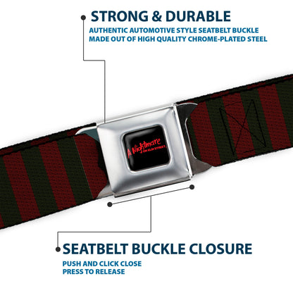 Nightmare on Elm Street Freddy Krueger Sweater Stripes Seatbelt Belt