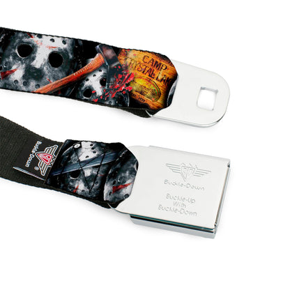 Friday The 13th Jason Mask Camp Crystal Seatbelt Belt