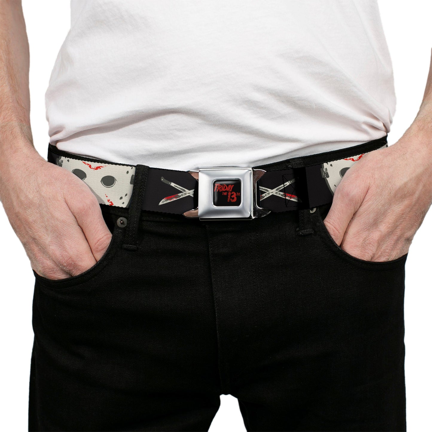 Friday The 13th Jason Voorhees Mask Seatbelt Belt
