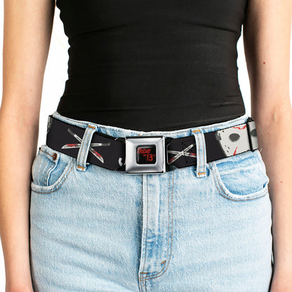 Friday The 13th Jason Voorhees Mask Seatbelt Belt