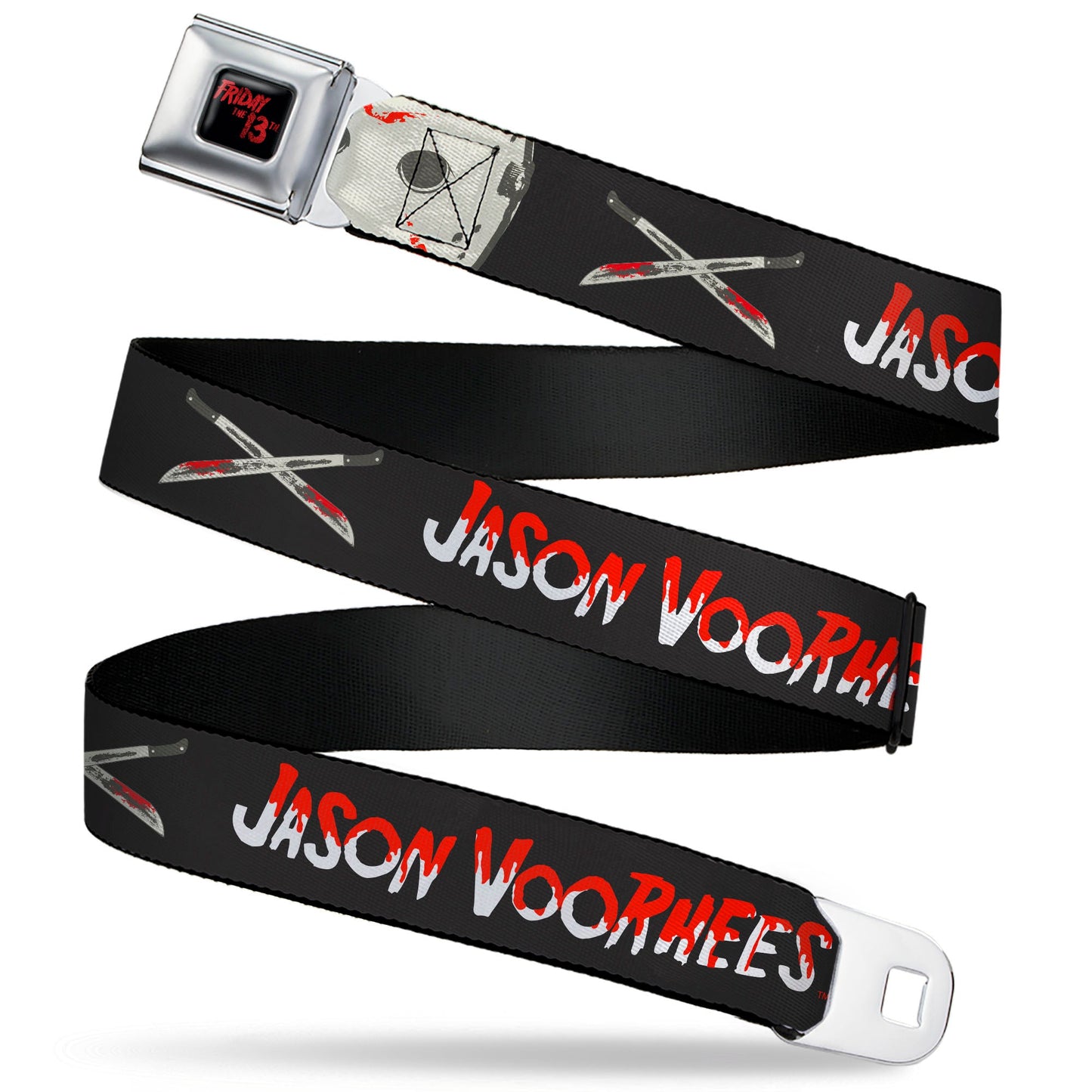 Friday The 13th Jason Voorhees Mask Seatbelt Belt