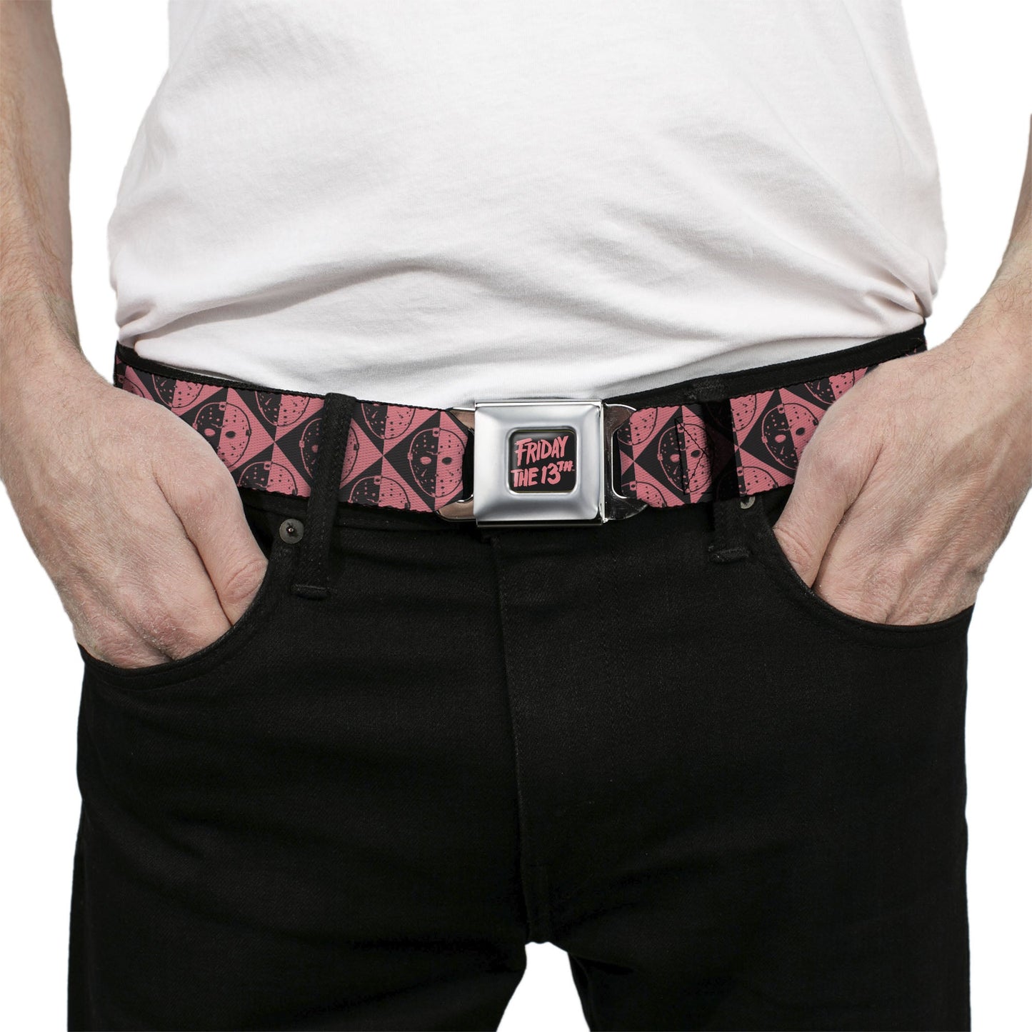 Friday The 13th Jason Voorhees Diamond Split Seatbelt Belt