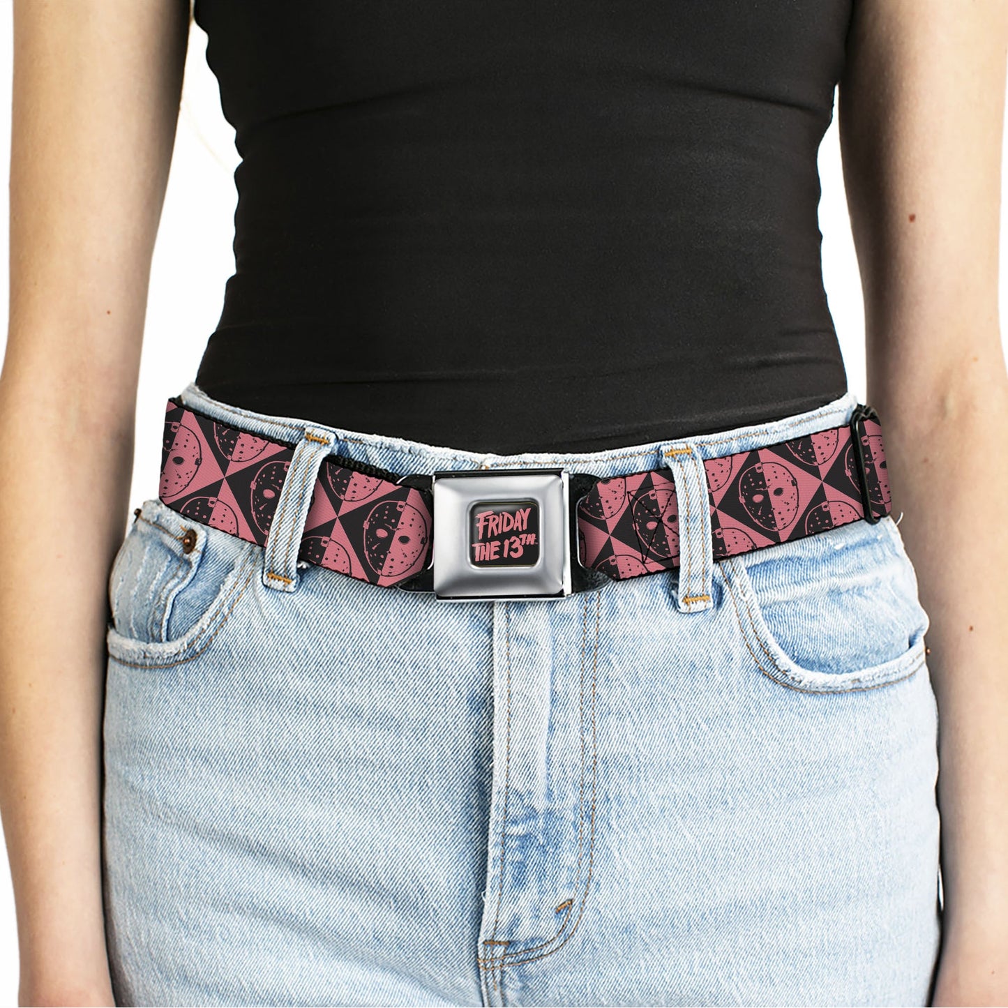 Friday The 13th Jason Voorhees Diamond Split Seatbelt Belt