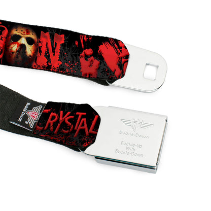 Friday The 13th Jason Mask 5 Hand Prints Seatbelt Belt