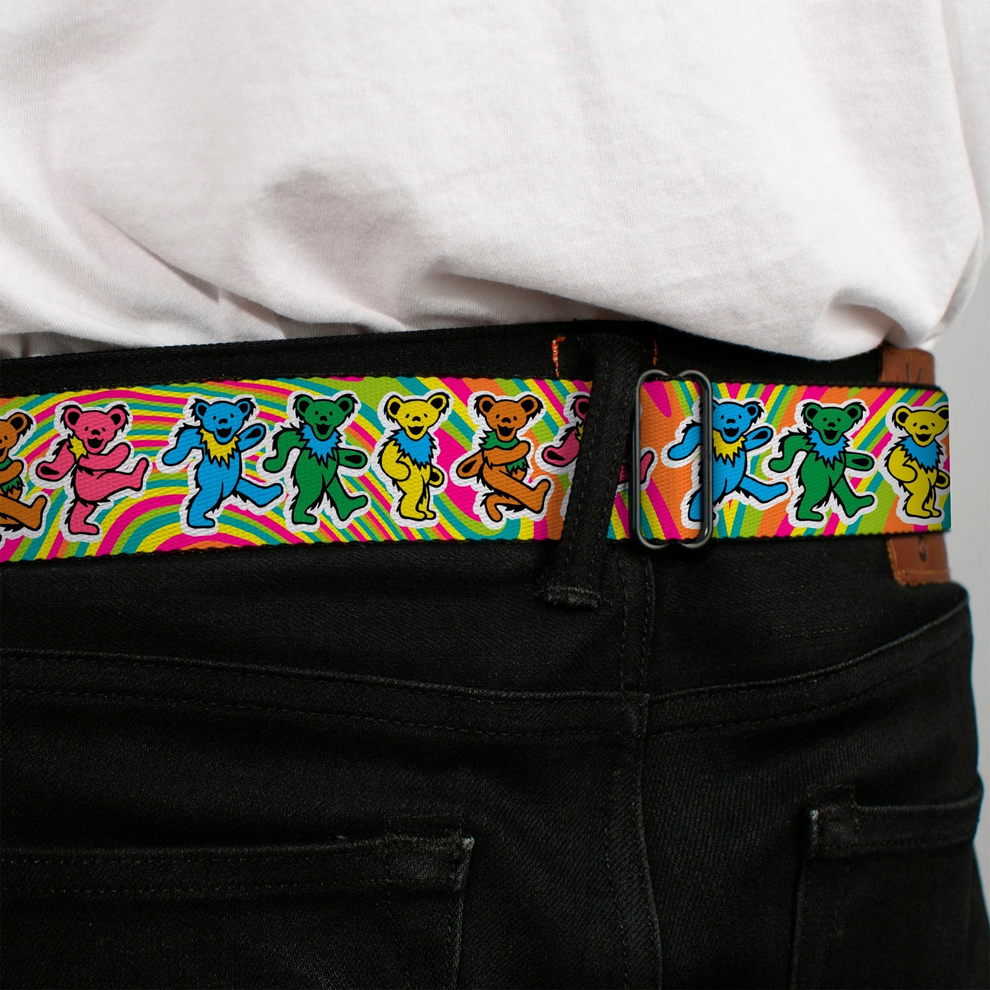 Grateful Dead Dancing Bear Seatbelt Belt