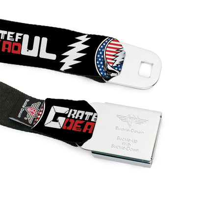 Grateful Dead Steal Your Face Stars and Stripes Logo Seatbelt Belt