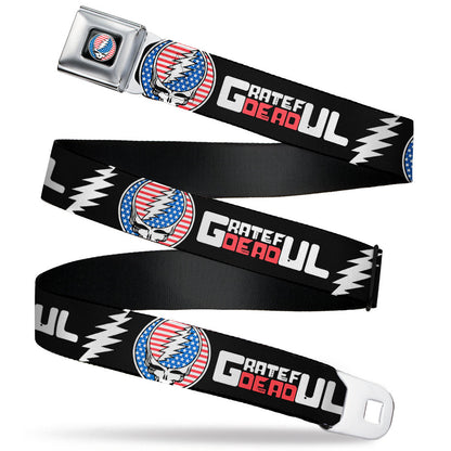 Grateful Dead Steal Your Face Stars and Stripes Logo Seatbelt Belt