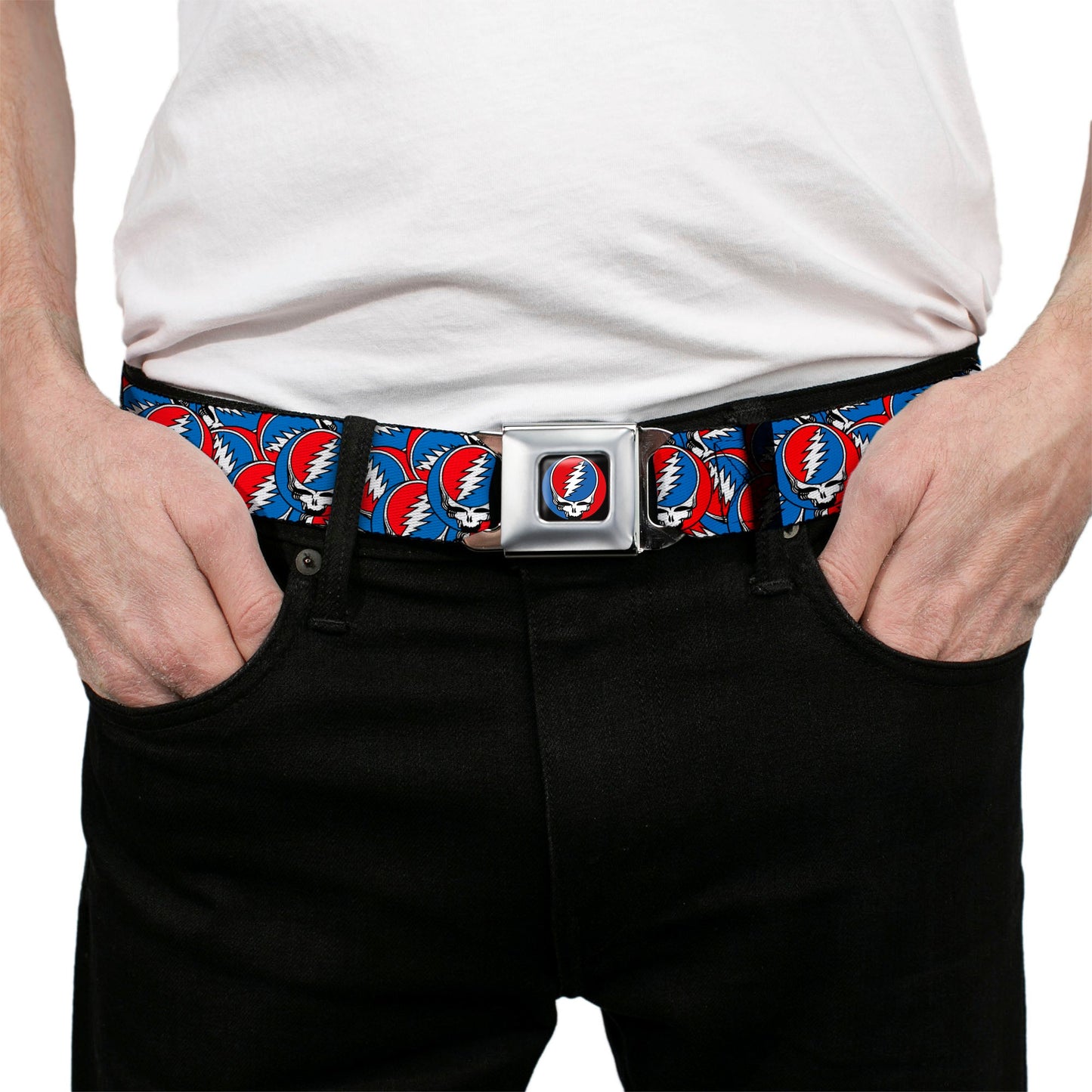 Grateful Dead Steal Your Face Logo Seatbelt Belt