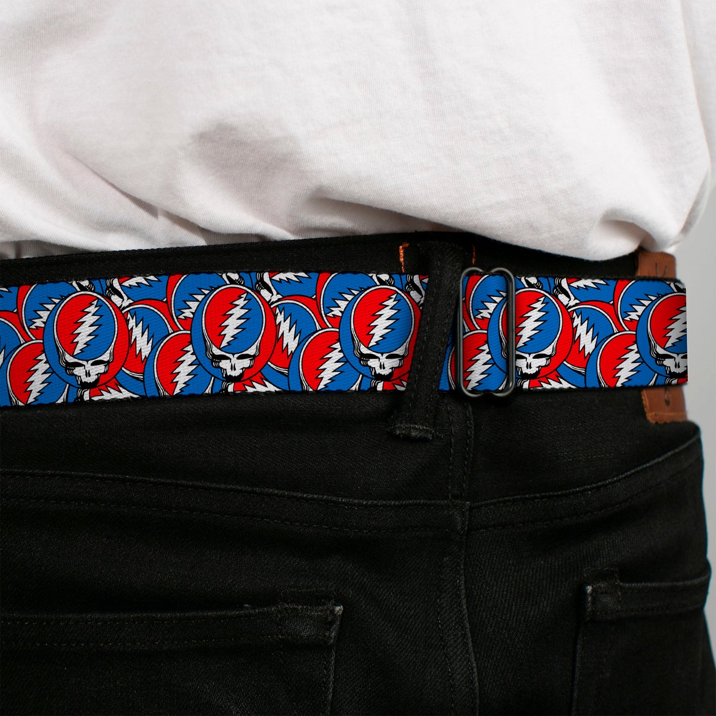 Grateful Dead Steal Your Face Logo Seatbelt Belt