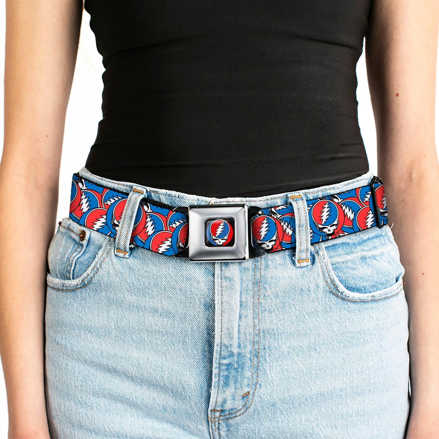 Grateful Dead Steal Your Face Logo Seatbelt Belt