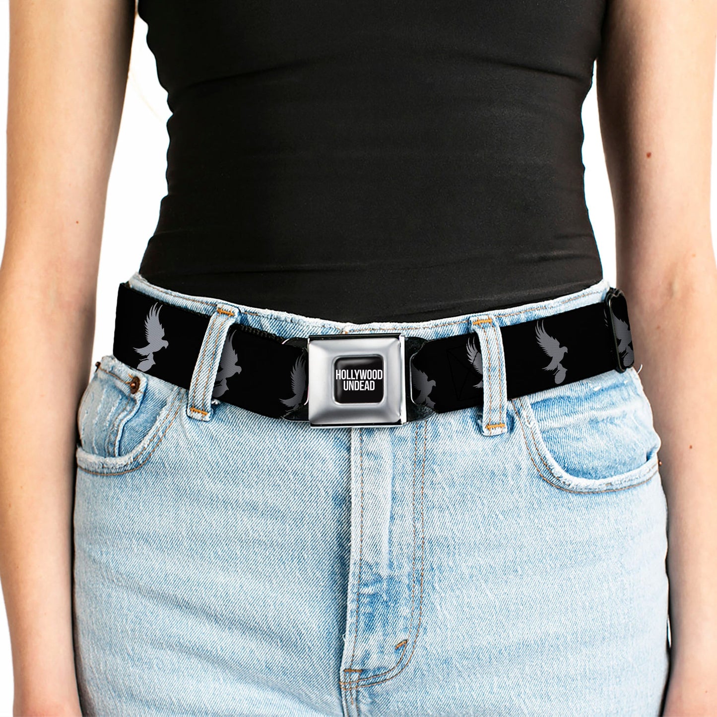 Hollywood Undead Dove and Grenade Icon Seatbelt Belt
