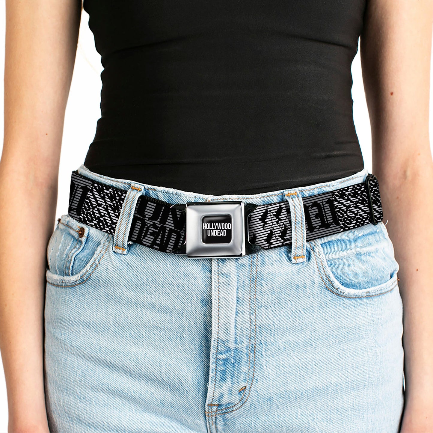 Hollywood Undead Text Logo Seatbelt Belt