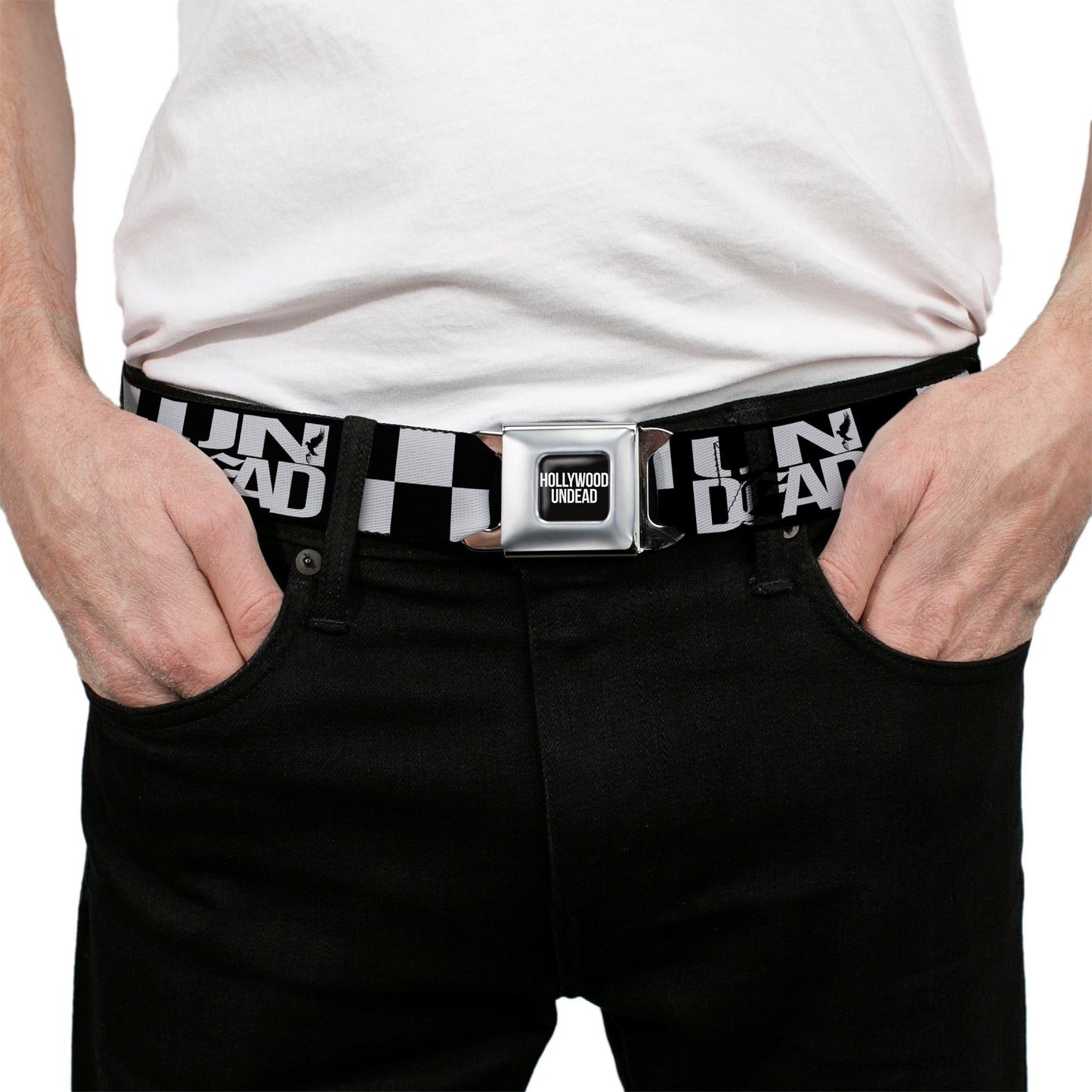Hollywood Undead Checker Seatbelt Belt