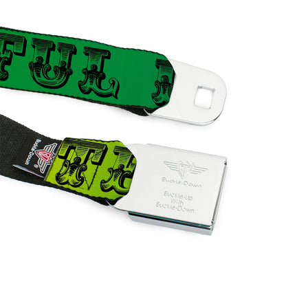 Grateful Dead Skull and Roses Rainbow Seatbelt Belt