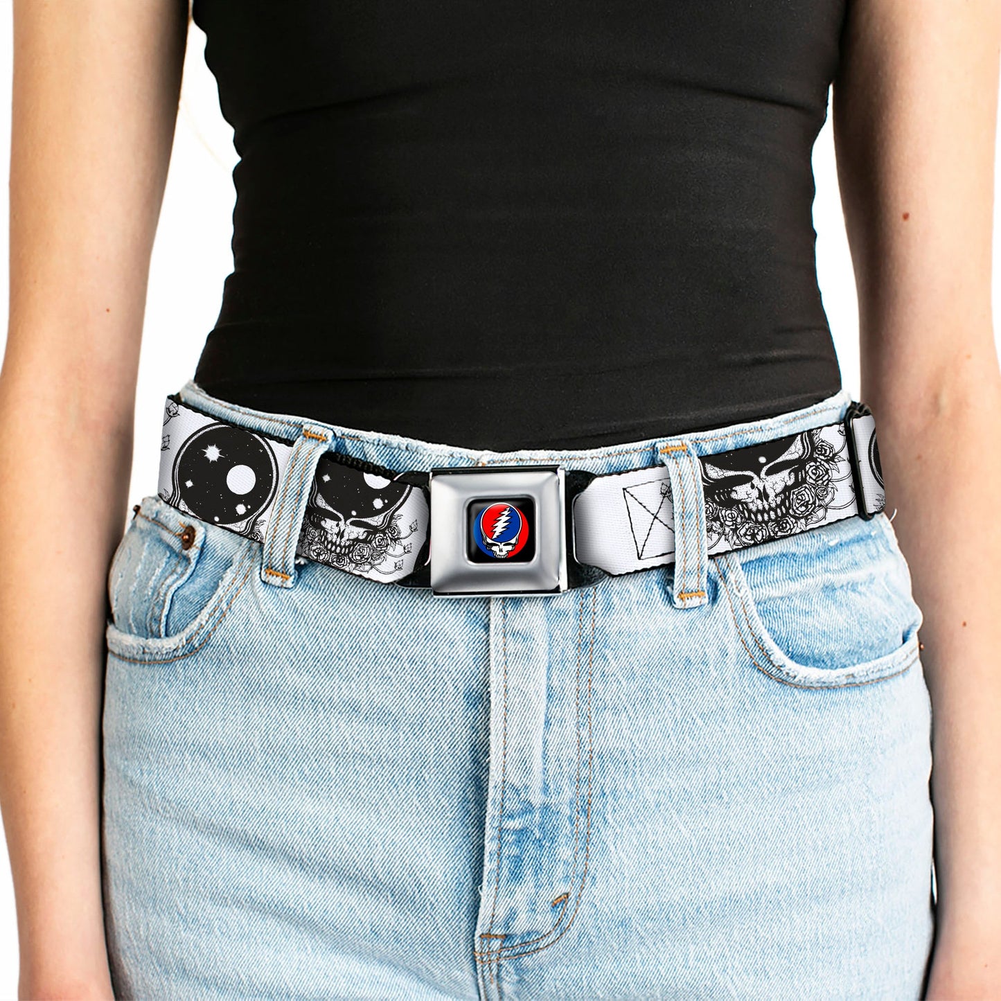 Grateful Dead Dancing Bears Steal Your Face Seatbelt Belt