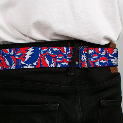 Grateful Dead Steal Your Face Stacked  Seatbelt Belt