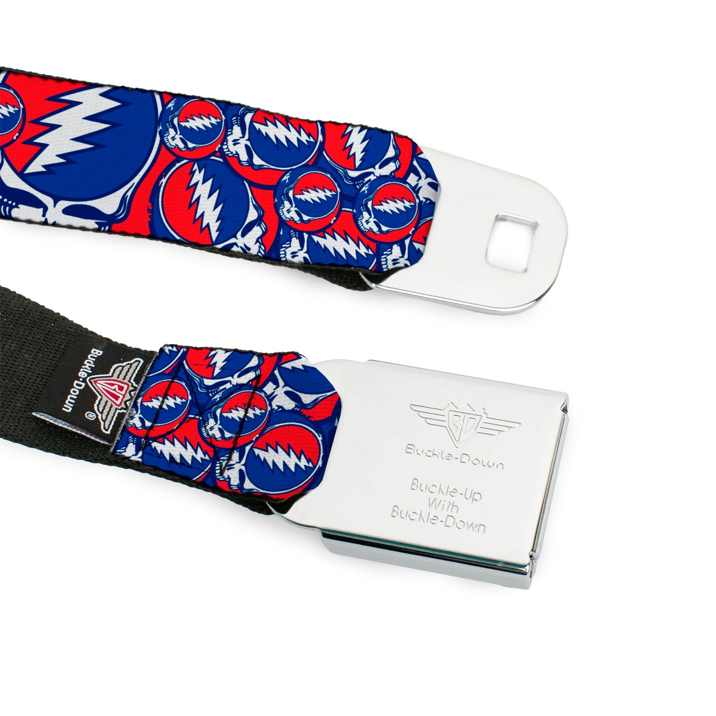 Grateful Dead Steal Your Face Stacked  Seatbelt Belt