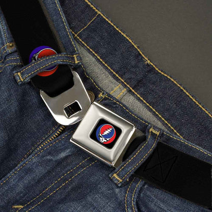Grateful Dead Steal Your Face Black Seatbelt Belt