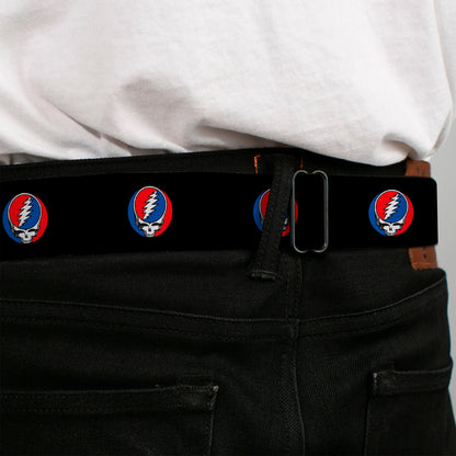 Grateful Dead Steal Your Face Black Seatbelt Belt